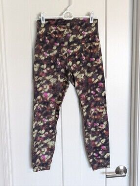 Lululemon Align High Rise 25" Legging - Soft Focus Splatter Green Pattern sz 8
